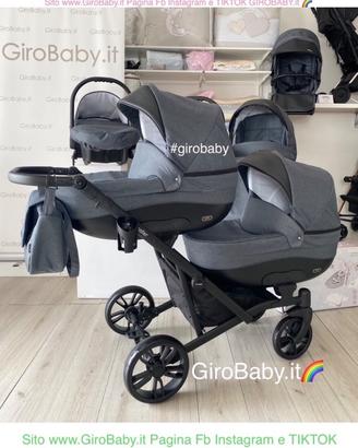 Trio GEMELLARE NEGOZIO✅ GIROBABY 🌈 NUOVI tris