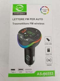 lettore FM per auto trasmettitore bluetooth 