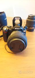 Nikon reflex D60 + 2 obiettivi e accessori