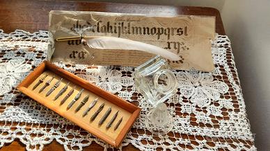 Set calligrafico vintage 