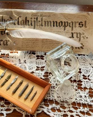 Set calligrafico vintage 