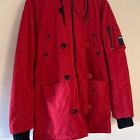 Parka Replay Rosso Urban Military Style Taglia L