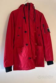 Parka Replay Rosso Urban Military Style Taglia L