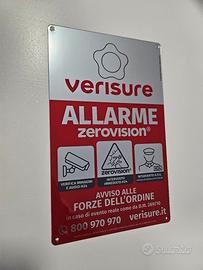 Cartello Deterrente Antifurto Verisure