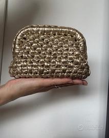 Borsa pochette oro