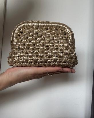 Borsa pochette oro