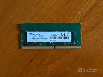 RAM ADATA 4GB DDR4 2400MHz SO-DIMM Laptop PC4-2400