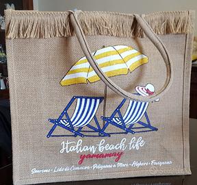 Borsa da Mare Yamamay in Juta di Cotone 