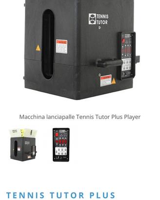 lanciapalle Tennis Tutor Plus Player