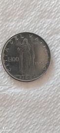 Moneta da 100 lire del 1962 Vaticano 