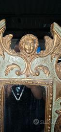 Specchio barocco vintage con putti – dorato 60x25