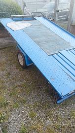 carrello porta auto Ellebi frenato pronto uso