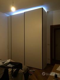 Armadio camera da letto con scarpiera