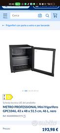 Mini Frigo Vetrina METRO Professional GPC1046 – 46