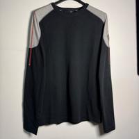 Maglia a Manica Lunga Bob Shool grigio e nero 