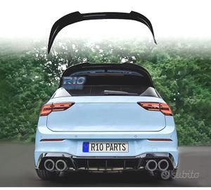 SPOILER VOLKSWAGEN VW GOLF 8 R GTI NERO LUCIDO
