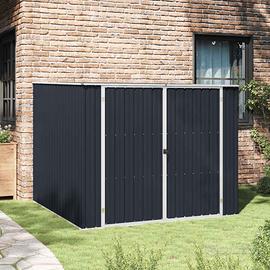 Casetta porta attrezzi da giardino in acciaio 195x