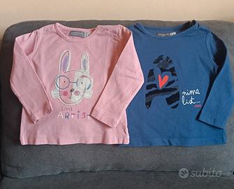 2 magliette a manica lunga neonata 9 mesi, Canada 