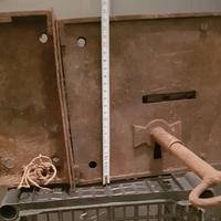 serratura antica in ferro con chiave originale