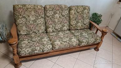 Divano Legno, 3 Posti