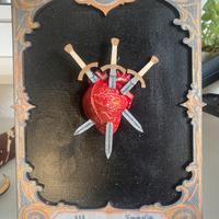 Quadro artigianale “Tre di Spade”