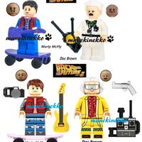 4 minifigure RITORNO AL FUTURO compatibile Lego