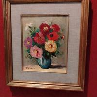 Quadro fiori dipinto 
