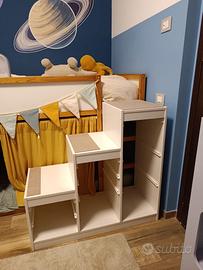 Scala contenitore con cestelli