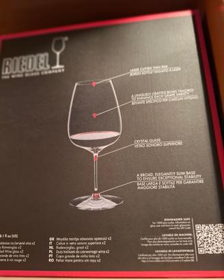PINOT NOIR bicchieri Riedel – coppia- in cristallo