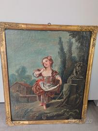 olio su tela italia XVIII secolo.