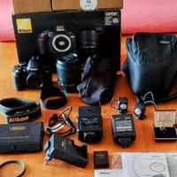 Reflex Nikon D3100 + zoom Nikkor 18-105 e accessor