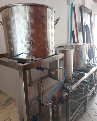 impianto produzione birra artigianale 60L