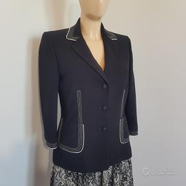 Blazer donna nero sartoriale 80s 90s