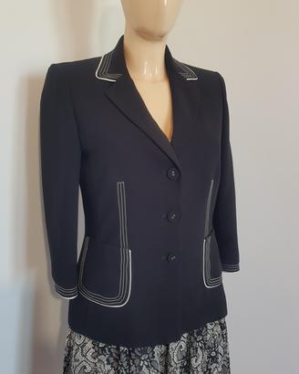 Blazer donna nero sartoriale 80s 90s