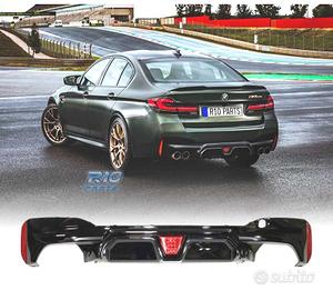 DIFFUSORE BMW G30 G31 LOOK M5 CS NERO LUCIDO