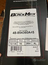 Elica alluminio mercury black max