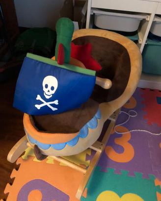 Dondolo Nave Pirata Cavalluccio Altalena Gioco