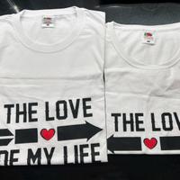 Coppia di T-shirt THE LOVE OF MY LIFE