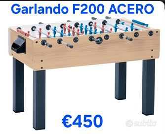 Calciobalilla Garlando F200 Acero Nuovo Box