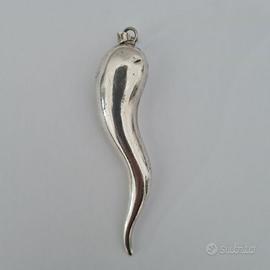 Ciondolo in argento sterling 925 a forma di corno