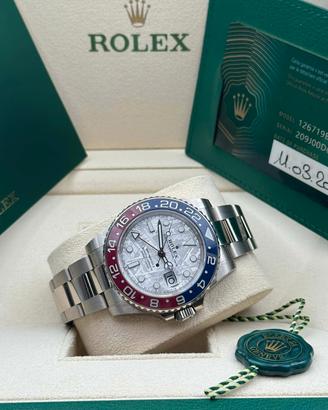 rolex gmt 126719blro pepsi meteorite oro bianco