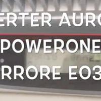 Errore E031 inverter Aurora Abb Zettler