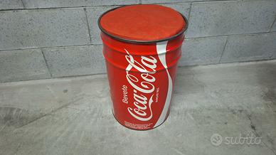 Bidone Coca Cola originale anni '80.