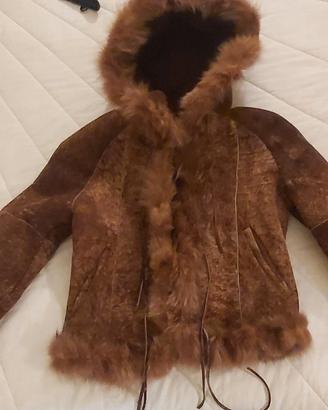 giacca montone  vintage Shearling made in Italy 