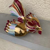 Gallo combattente in ceramica - marchio Ahura