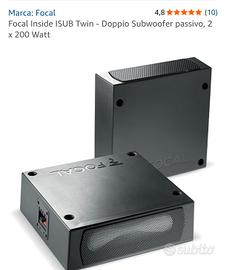 Nuovo Subwoofer Focale Inside ISUB Twin 2 x 200 W