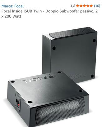 Nuovo Subwoofer Focale Inside ISUB Twin 2 x 200 W