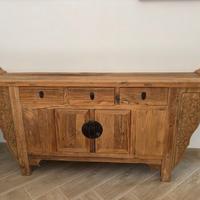 credenza in legno naturale