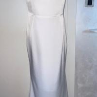Abito modello Sirena in raso bianco tg.42/44