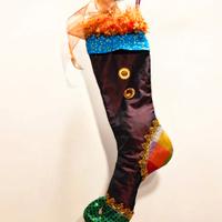 Calza fatta a mano da riempire idea festa befana